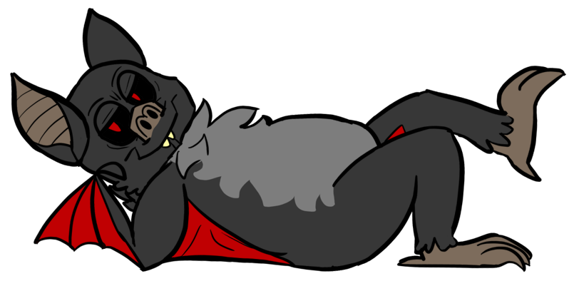 Dez the bat laying down